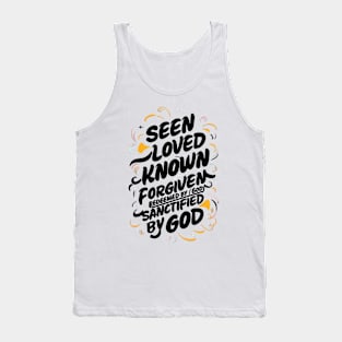 Divine Embrace: A Message of Faith and Redemption (bl) Tank Top